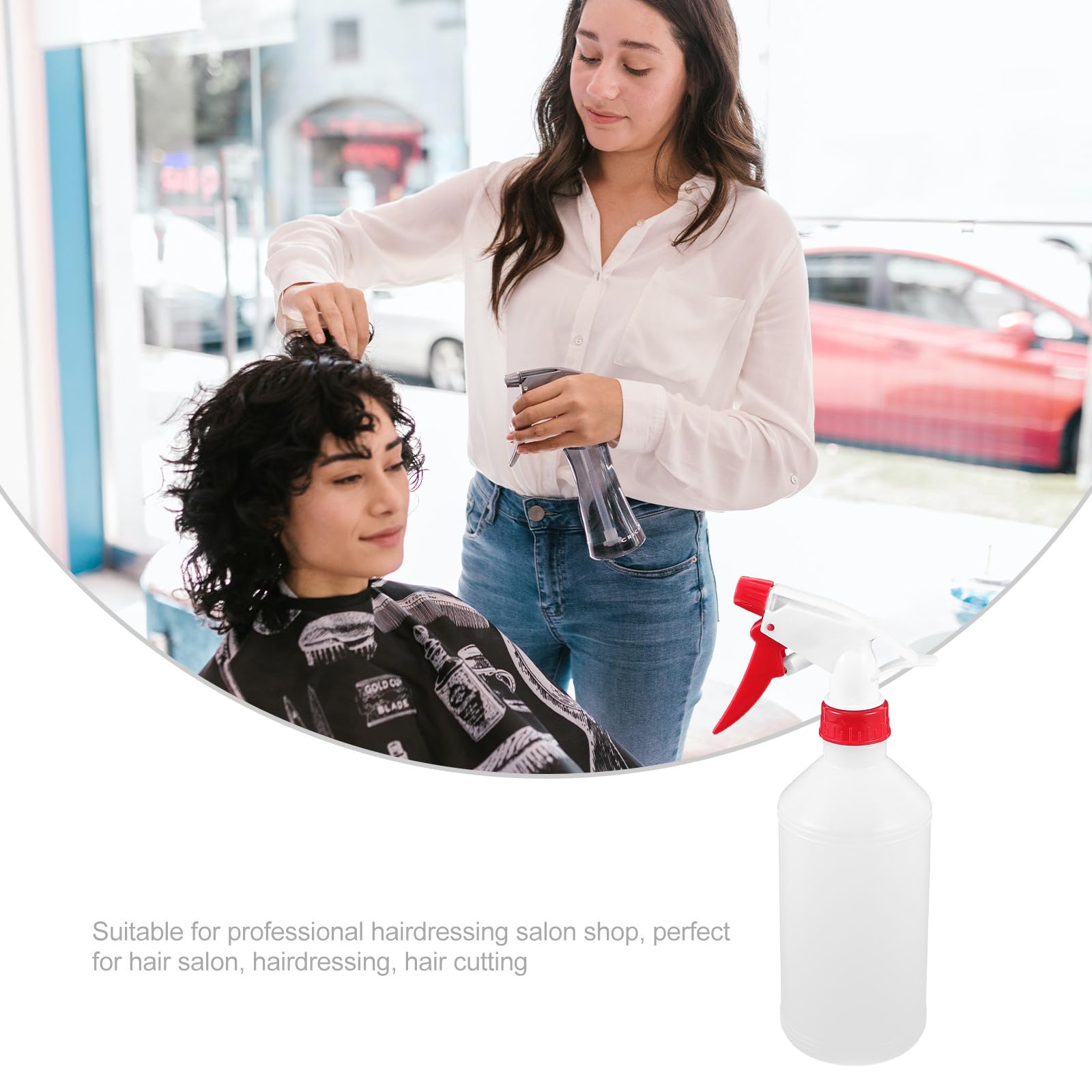 Veemoon Spray de Plástico Blanco Juego de 6 Botellas de 500ml Diseño de Cierre Hermético y Ligero Color Aleatorio para Plantas y Cabello en Camping y Viajes