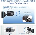hygger Mini Wave Maker for 40~100 Gallon Aquarium with Magnetic Mount Quiet Powerhead for Saltwater and Freshwater Fish Tank 1056GPH