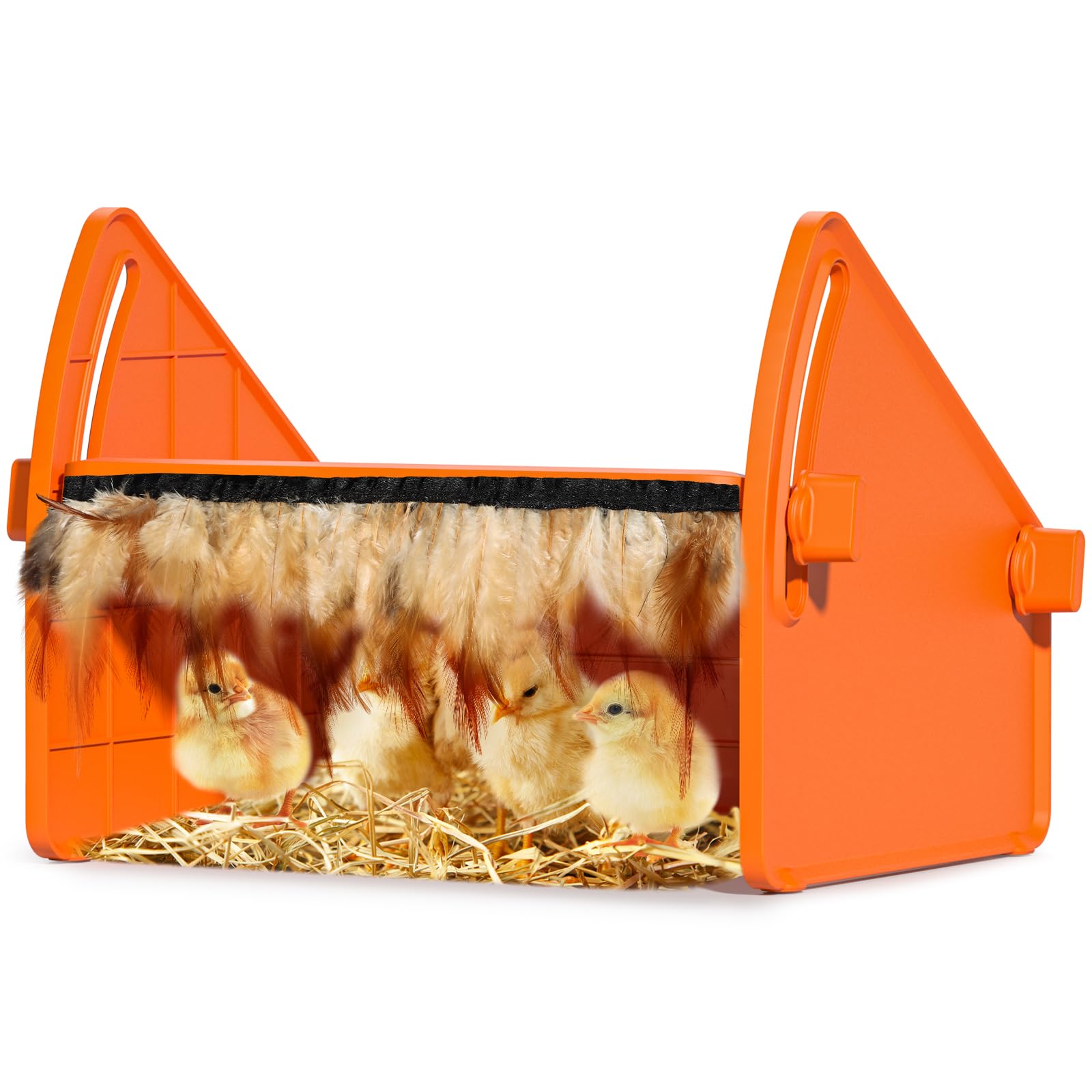 SindarhorHeating Brooder Plate for Ducklings, Adjustable Brooder House for Keeping Poultry Warm(Orange)