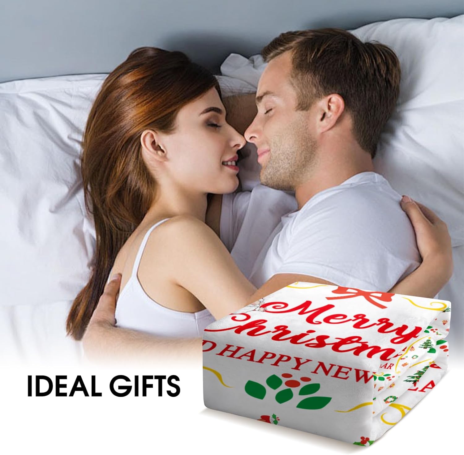 Christmas Throw Blanket-50 x 60 inches, Cozy Christmas Blankets for Women Men, White Elephant Gifts, Christmas Throw Blanket for Couch Bed Sofa, Flannel Christmas Blanket Gifts, Soft Winter Blanket - Image 6