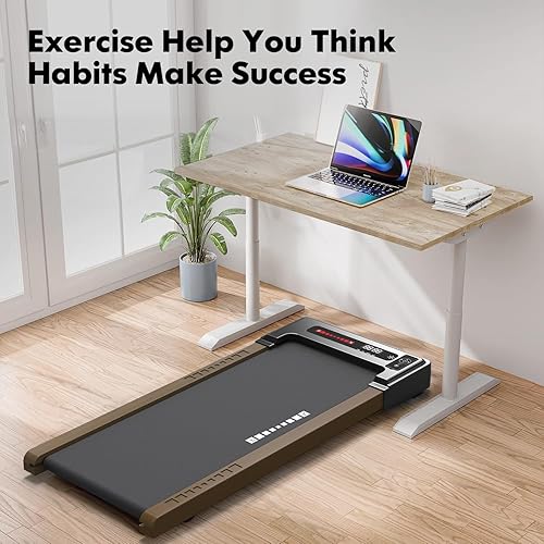 Miniatura 8 de Cinta de correr para debajo del escritorio, caminadora 2 en 1 para el hogar, caminadora pequeña con control remoto, mini caminadora portátil de 265