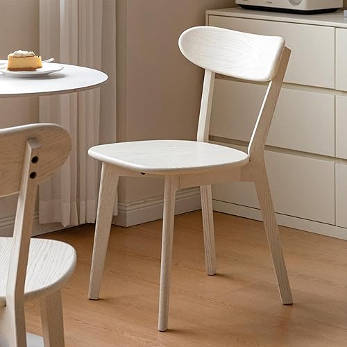 Miniatura 6 de Sillas de Comedor de Roble, Sillas de Cocina, Silla de Comedor Moderna de Madera Maciza 100% con Respaldo Curvo, Silla de Comedor para Cocina, Sala