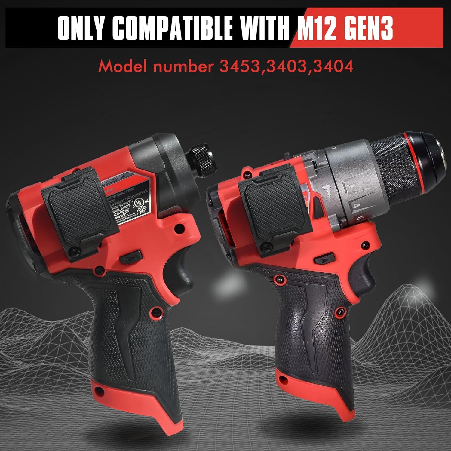 Bit Holder for Milwaukee M12 Impact Driver, Magnetic Tool Holder with Two Screws