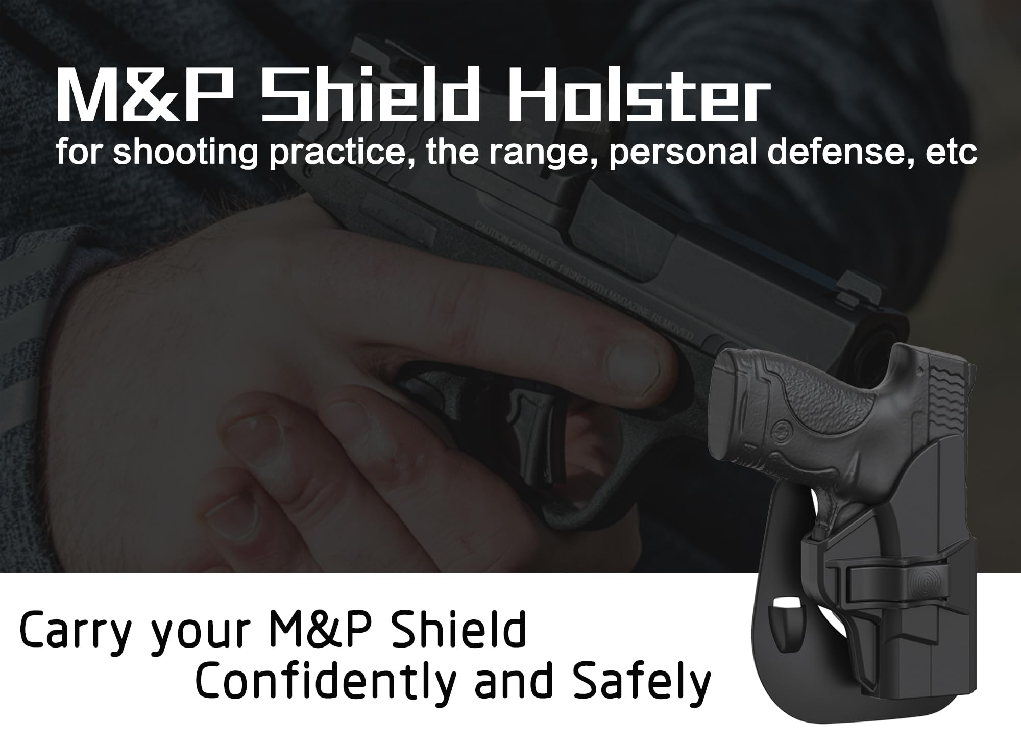 Amazon.co.jp: S & W M & Pシールド9 mm / 40ホルスター、カスタム成形
