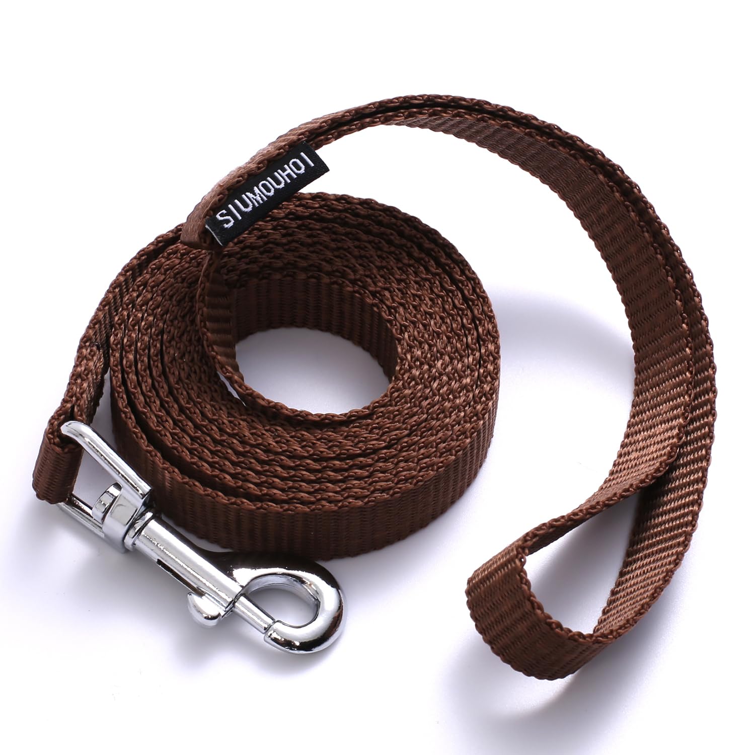Siumouhoi 6 FT Puppy Leashes, Strong Traditional Style Leash with Easy to Use Collar Hook,Dog Lead Great for Small and Medium and Large Dog (Brown, 5/