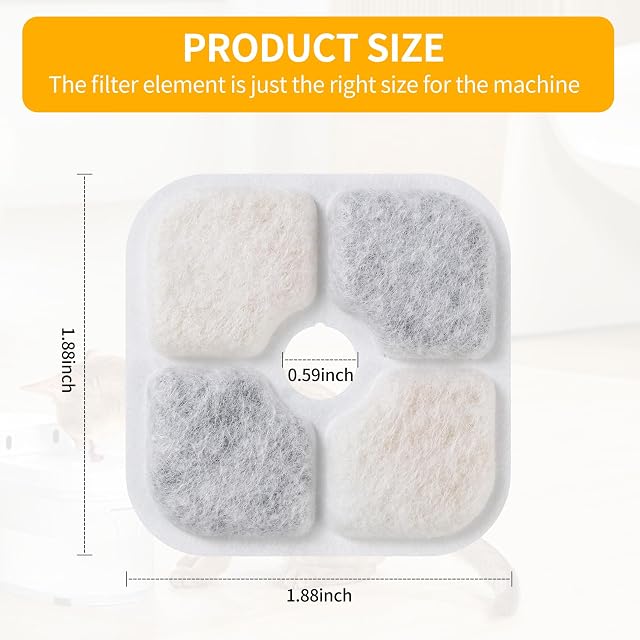 Foto 4 de 7 de 16 Filtros Fuente Gatos y 2 mangueras para Bebederos Catit Pixi. Filtro de bebedero para gatos de carbón…