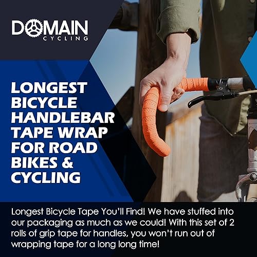 Miniatura 4 de Cinta de manillar de bicicleta, impermeable y extra larga (94 x 1.2 pulgadas) con tapones de extremo para asas de bicicleta de carretera, bicicletas