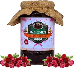 MADHUMRIT Honey Gulkand / Export Grade / Sun Cooked / Damask Rose,Cardamom & Praval / Honey Gulkand -1000g