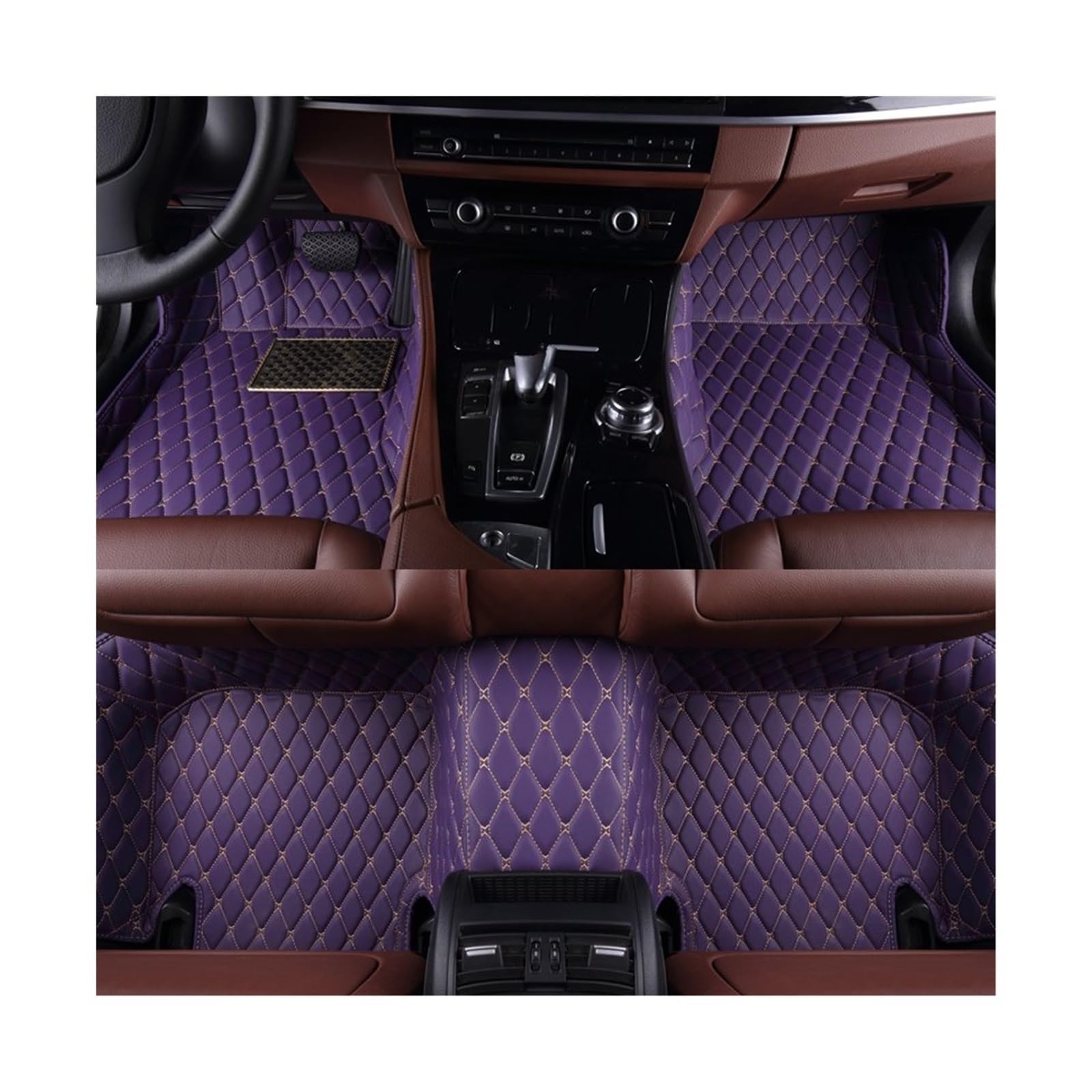 Tapis de sol pour voiture Mercedes Benz SL R230 tapis intérieur cuir
