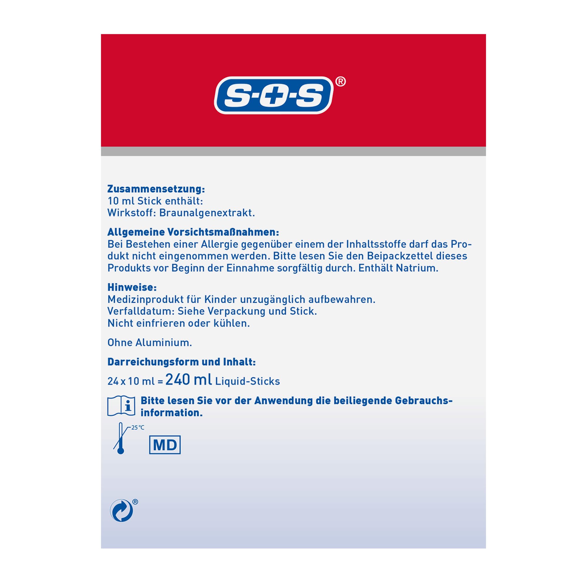 SOS Sodbrennen-Blocker FORTE (144x 10ml) - schmerzlinderndes Gel mit Minzgeschmack bei Unwohlsein & Schmerzen bei Sodbrennen oder Verdauungsstörungen