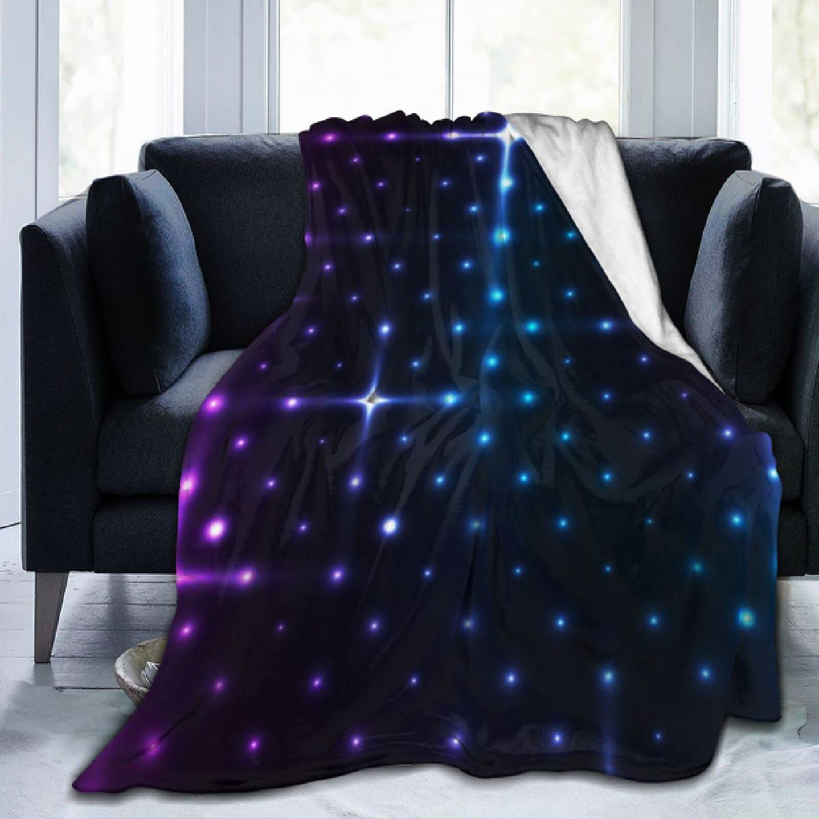 Śliczne drukowanie 3D prześcieradło flanelowe pościel miękki koc narzuta tekstylia domowe koc dekoracyjnyStar-150x120CM