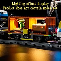 Vista 8 de GEAMENT Kit de luces LED compatible con Lego Freight Train - Juego de iluminación para modelo de construcción City 60336