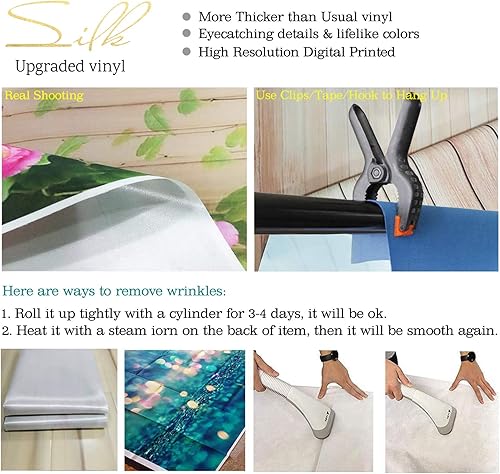 Miniatura 7 de Withu God Bless - Fondo de bautismo de madera azul para primera comunión, bautizo, decoración de banderines de fiesta de bautizo, decoración de