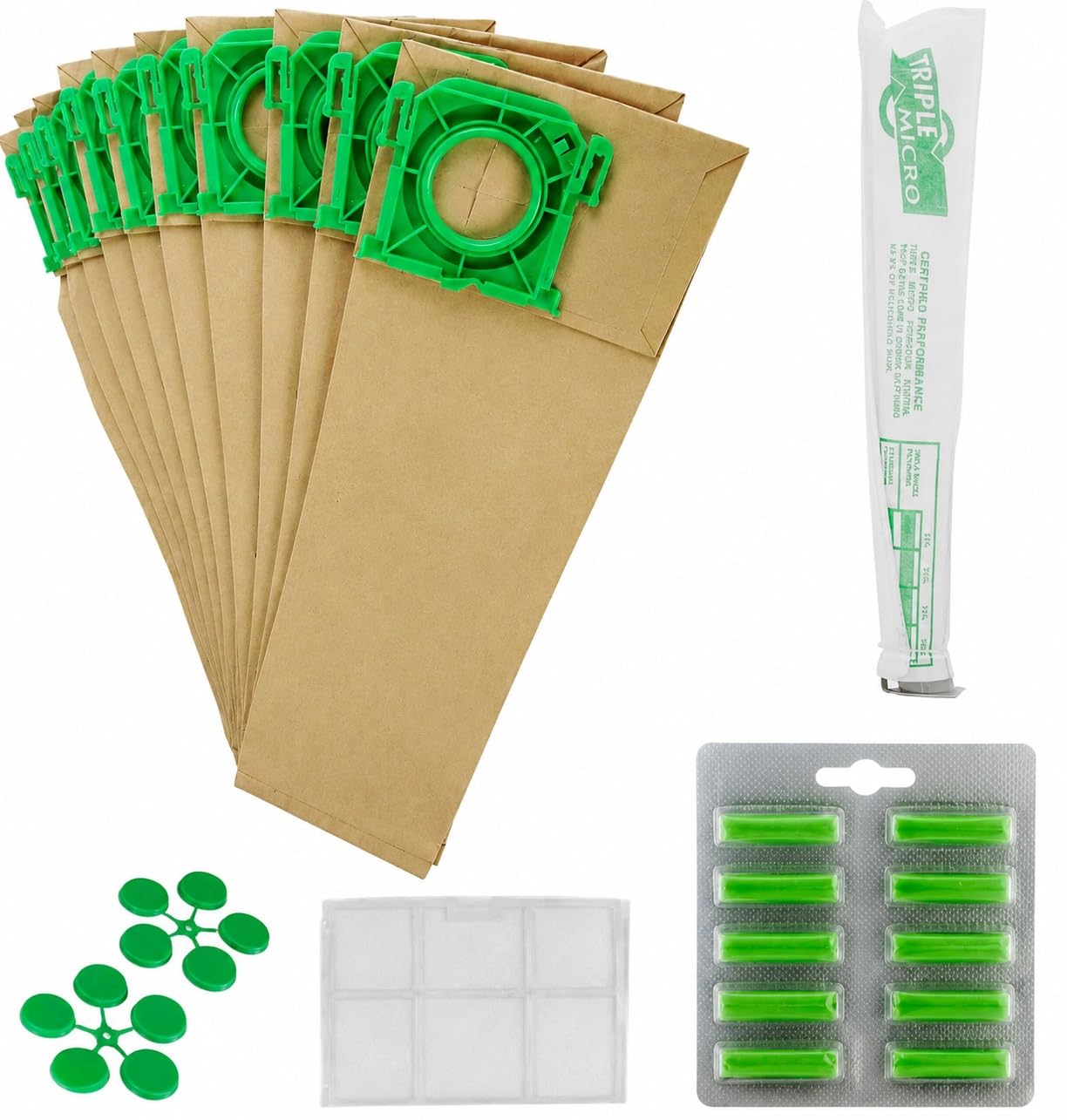 10 Pack Sebo Hoover Bags X & C Vacuum Cleaner Bags With 10 Filters & Filter Kit | 5093ER Replacement Compatible with X1, X2, X3, X4, X5, XP2, XP3, VB475K, Jeyes Sensor, Taski Stealth, Ensign SM1/2