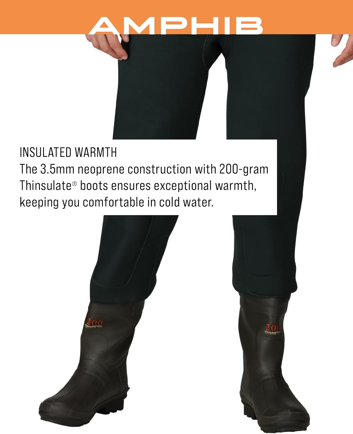 FROGG TOGGS Men's Amphib Neoprene Waterproof Fishing Bootfoot Chest Wader for Fishing, Cleated, 12