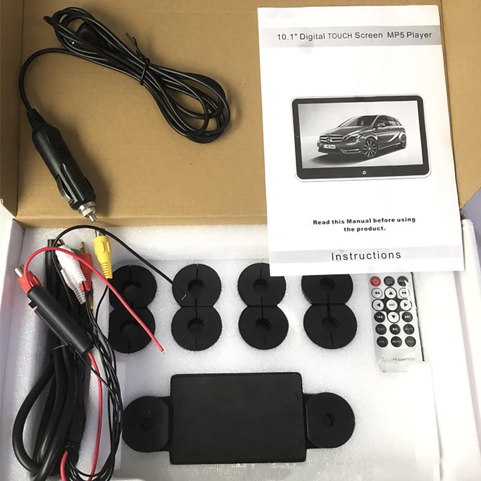 Pantalla TáCtil para Reposacabezas De AutomóVil De 11,6", Pantalla Multimedia para AutomóVil, InterconexióN De TeléFono MóVil, Compatible con Wi-Fi, Bluetooth, Tarjeta TF, FM,2PCS