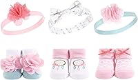 Vista 37 de Hudson Baby Conjunto de regalo de diadema y calcetines para niña