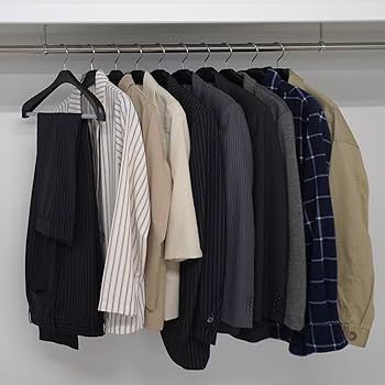 洋服がすべり落ちにくい ジャケットハンガー42cm クリップ付 ブラック 078280 khxv5rg Amazon.co.jp: シンコハンガー(Shinkohanger) ベーシックスーツ
