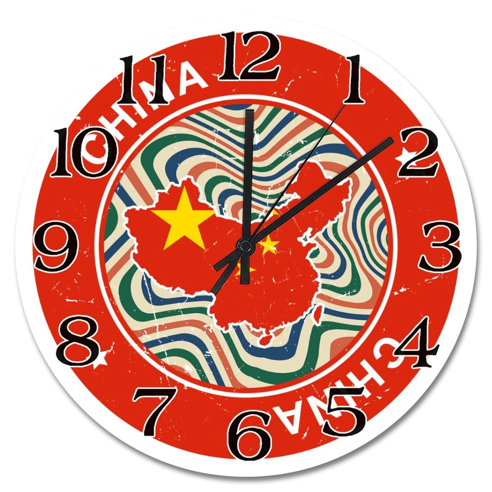 Horloge murale Chine silencieuse 38 cm pour éliminer les bruits de tic-tac