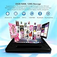 Vista 5 de Tablet infantil de 11 pulgadas Android 15 20GB + 128GB Octa-Core 8000mAh tableta Todder con funda a prueba de caídas, control parental, WiFi 6