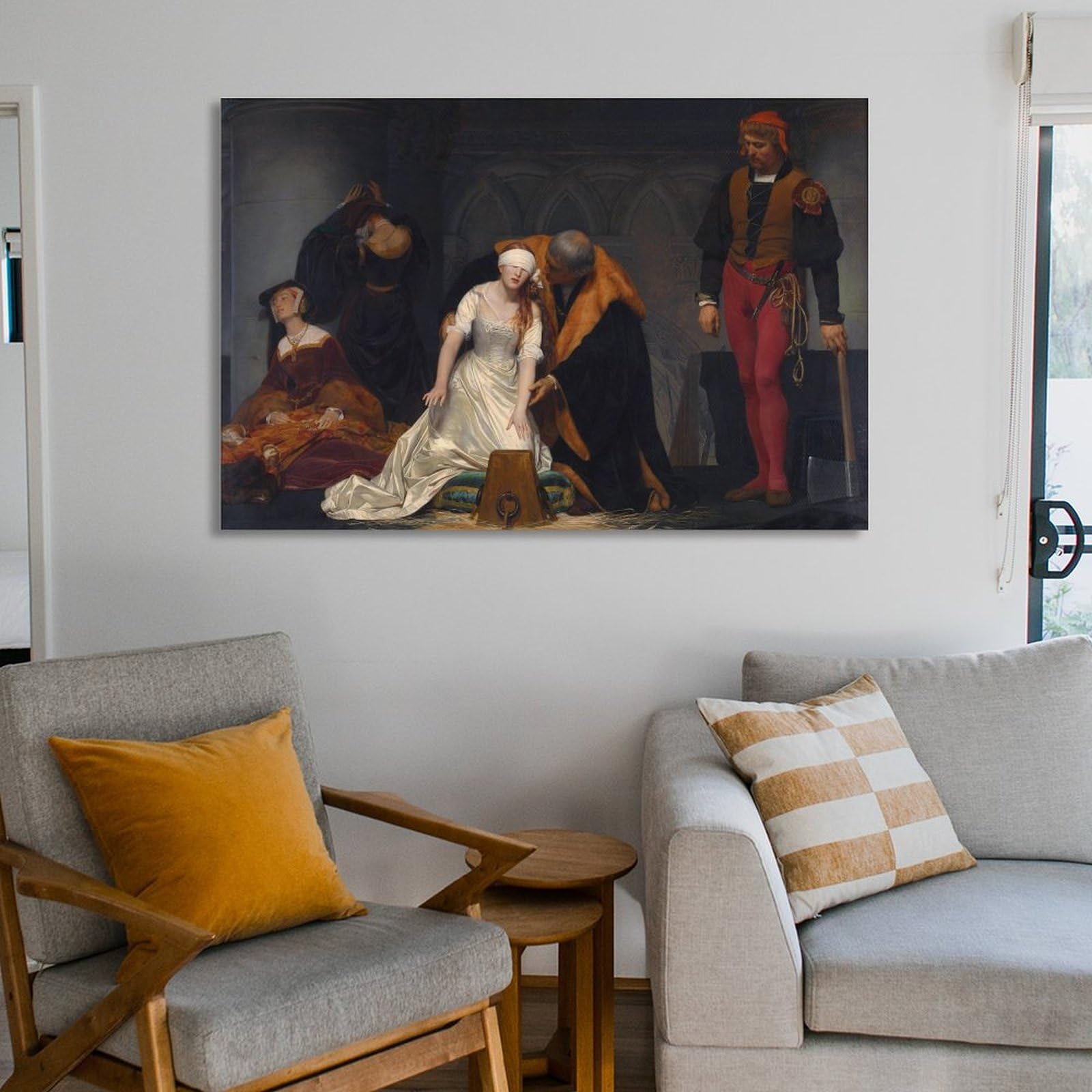 Amazon.com: Paul Delaroche Posters Print The Execution of Lady