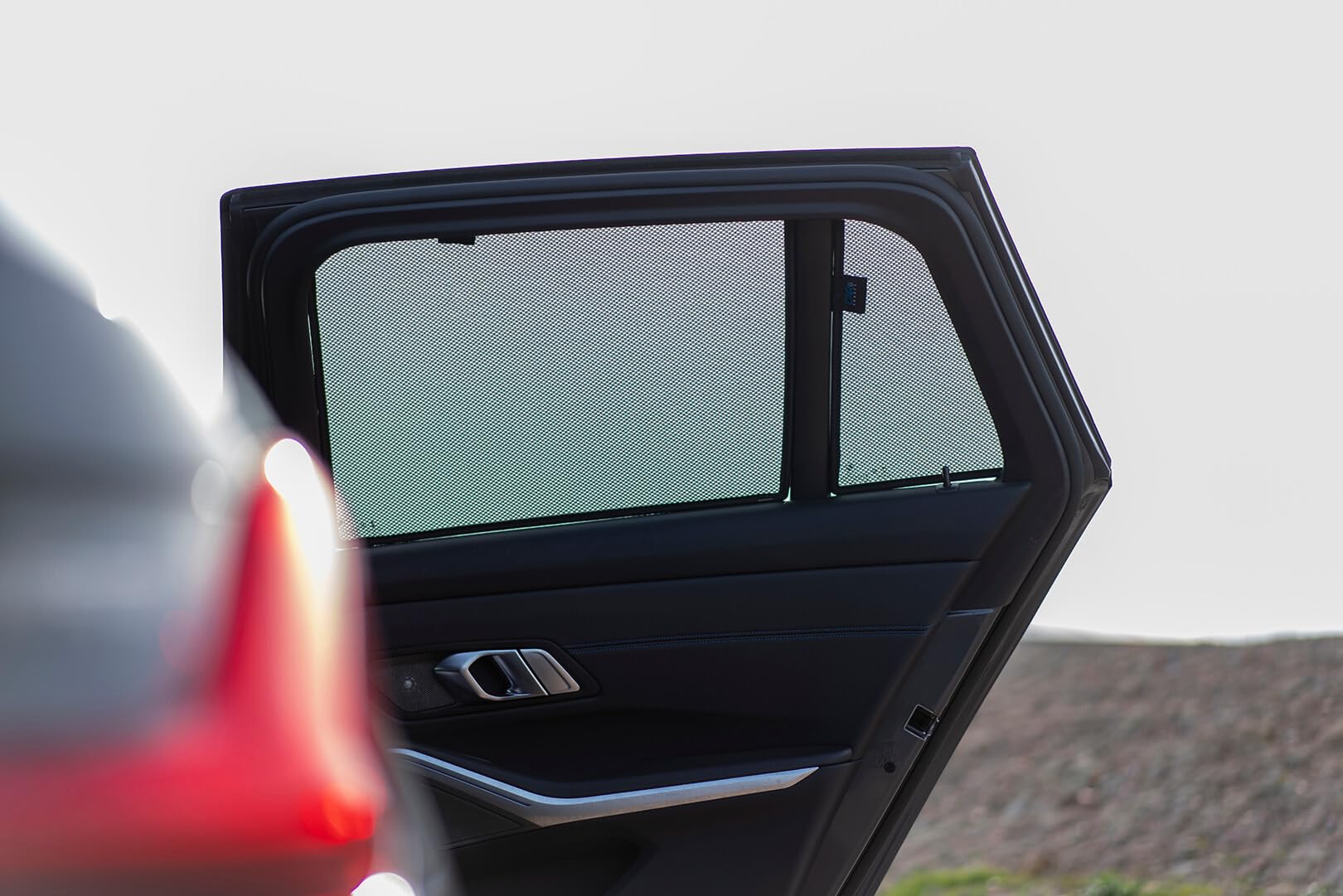 CAR SHADES Set (Porte Posteriori) Compatibile con BMW Serie 3 G21 Touring 2019- (4-Parti) Tendine Parasole su Misura