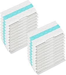 Replacement Pads for Shark VACMOP VM252 VM200 VM190 VM250 VM251 VM200C VM252C QM250 VC205,20 Pcs Disposable Vac Mop Pads Refills