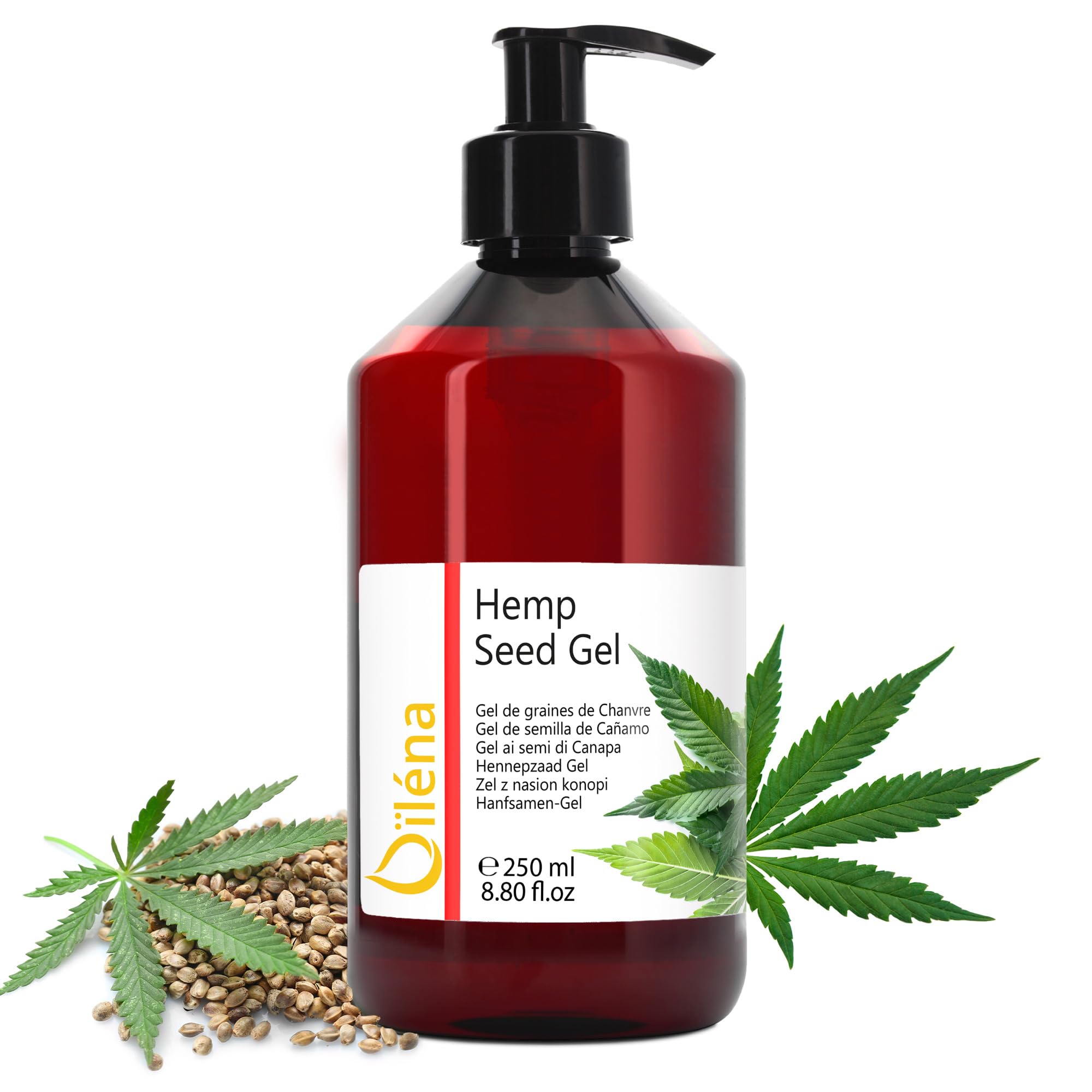 Oïléna - Gel de Masaje Hidratante 100% Natural | Favorece los Masajes Corporales | Bálsamo para Estrías | Absorción Rápida | Libre de Químicos, Claro, 250 ml