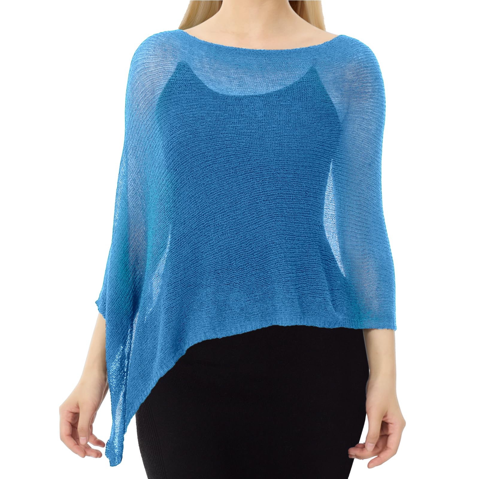 Women Sheer Poncho Shrug