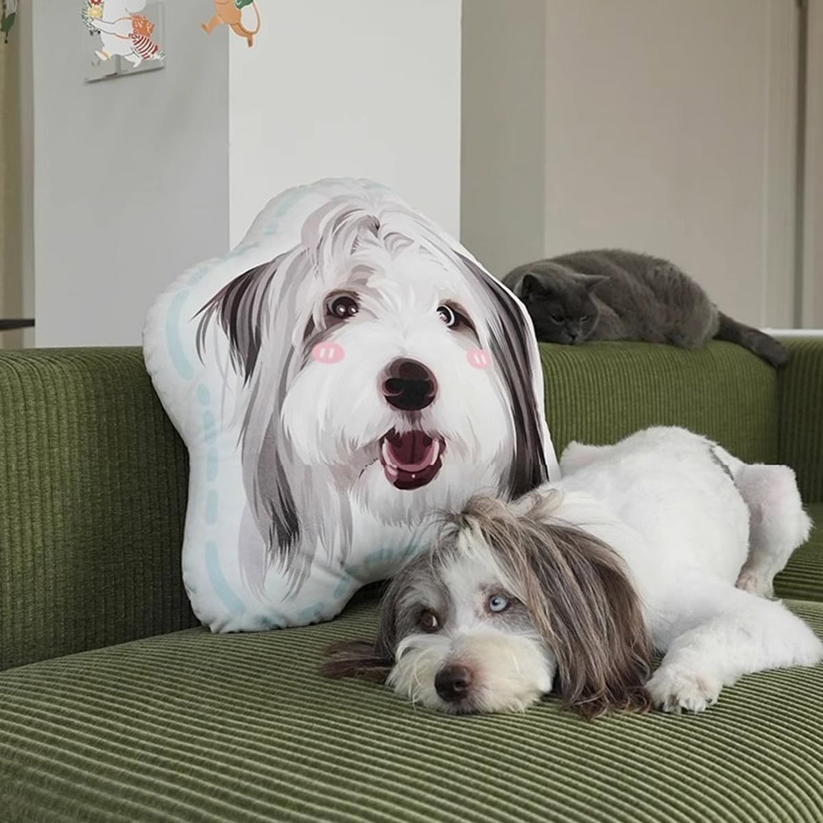 Hand Drawn - Custom Pet Pillow - Pet Memorial Gifts for Dogs and Cats - Pet Loss Sympathy Gift - Personalized Memorial Gifts for Family or Friends - Throw Pillow Remembrance Gift