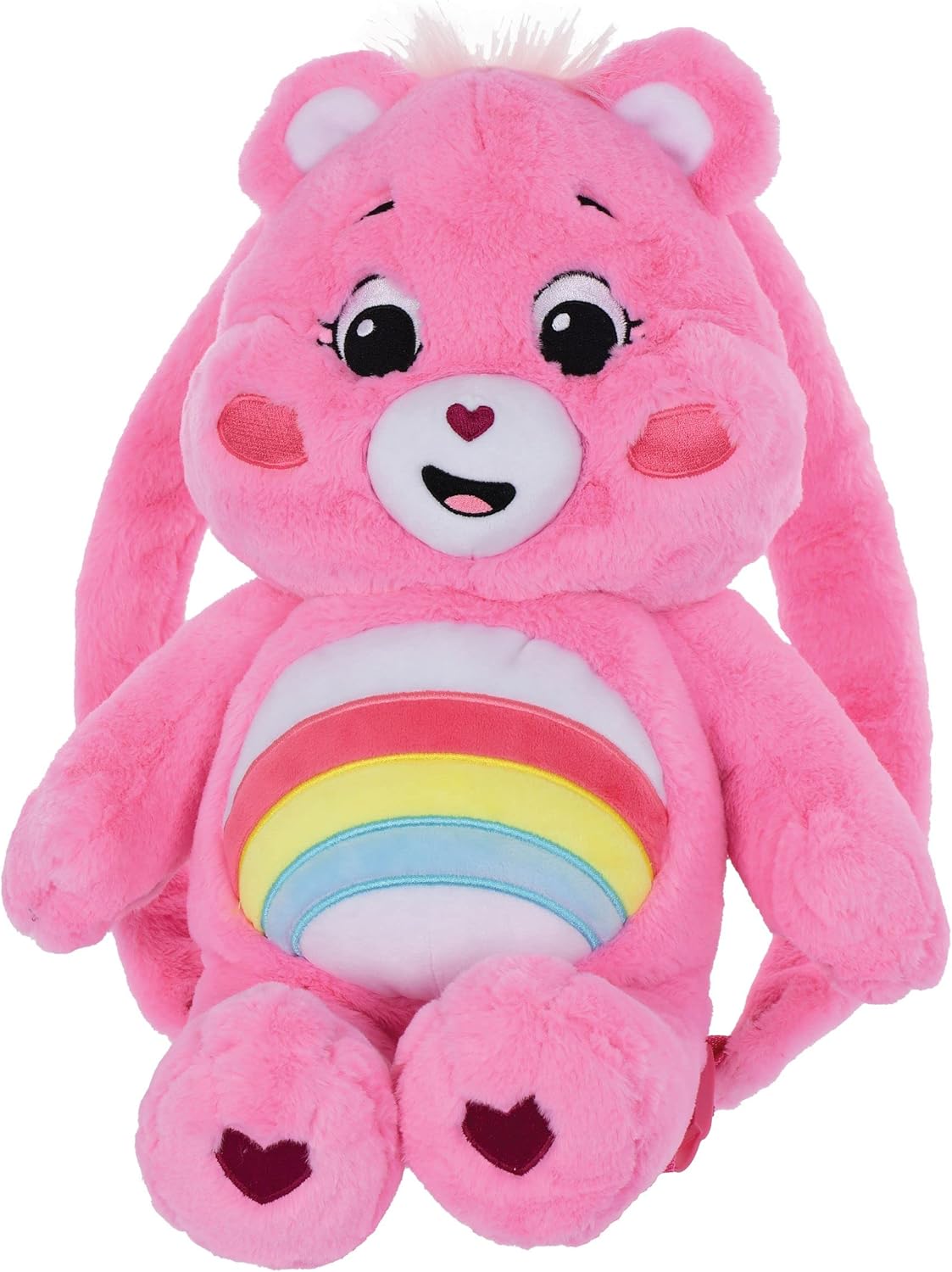 iscream Care Bears Grumpy Bear Shaped 16"x 12" Furry Backpack with Adjustable Straps And Zipper Closure