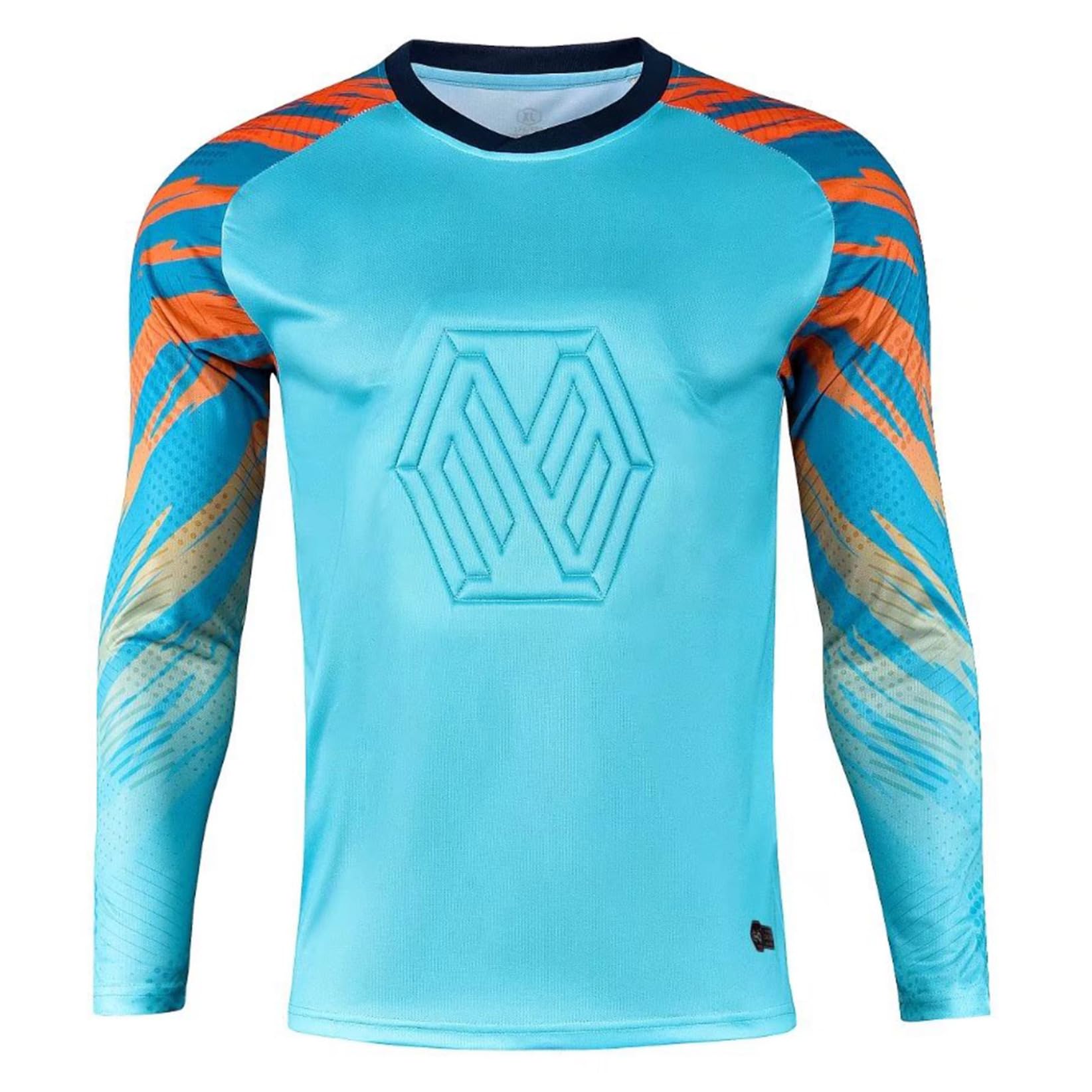 Conjunto de camiseta de portero de manga larga para hombre con pantalones cortos, juego completo de camiseta de portero, camiseta de visitante, entrenamiento, correr, correr