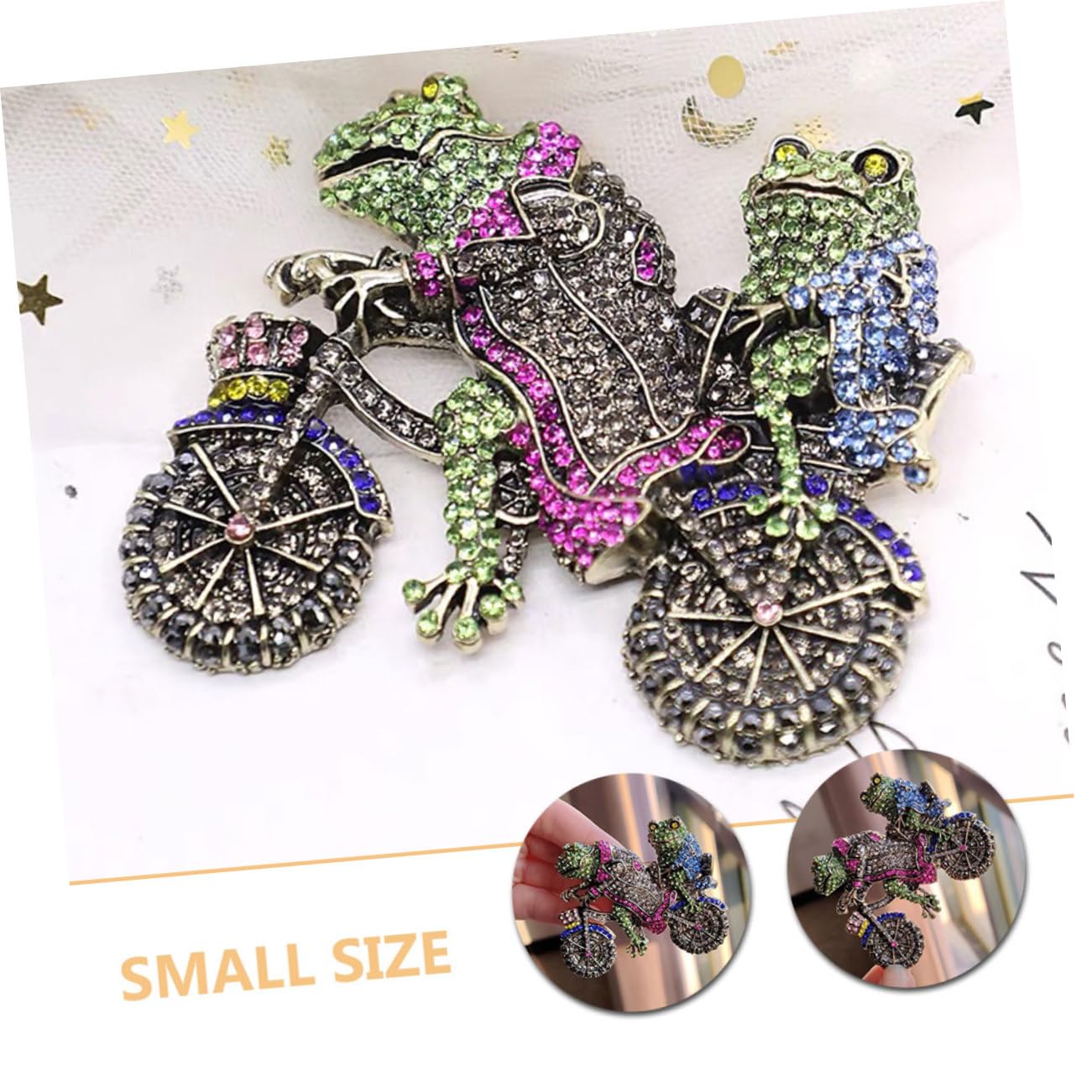SHERCHPRY 2stücke Funny Frog Brooch Pin Mit Strass Kreative Frosch-brosche Für Damen Für Kleidung Und Besondere Anlässe Wie Geburtstage Und Weihnachten
