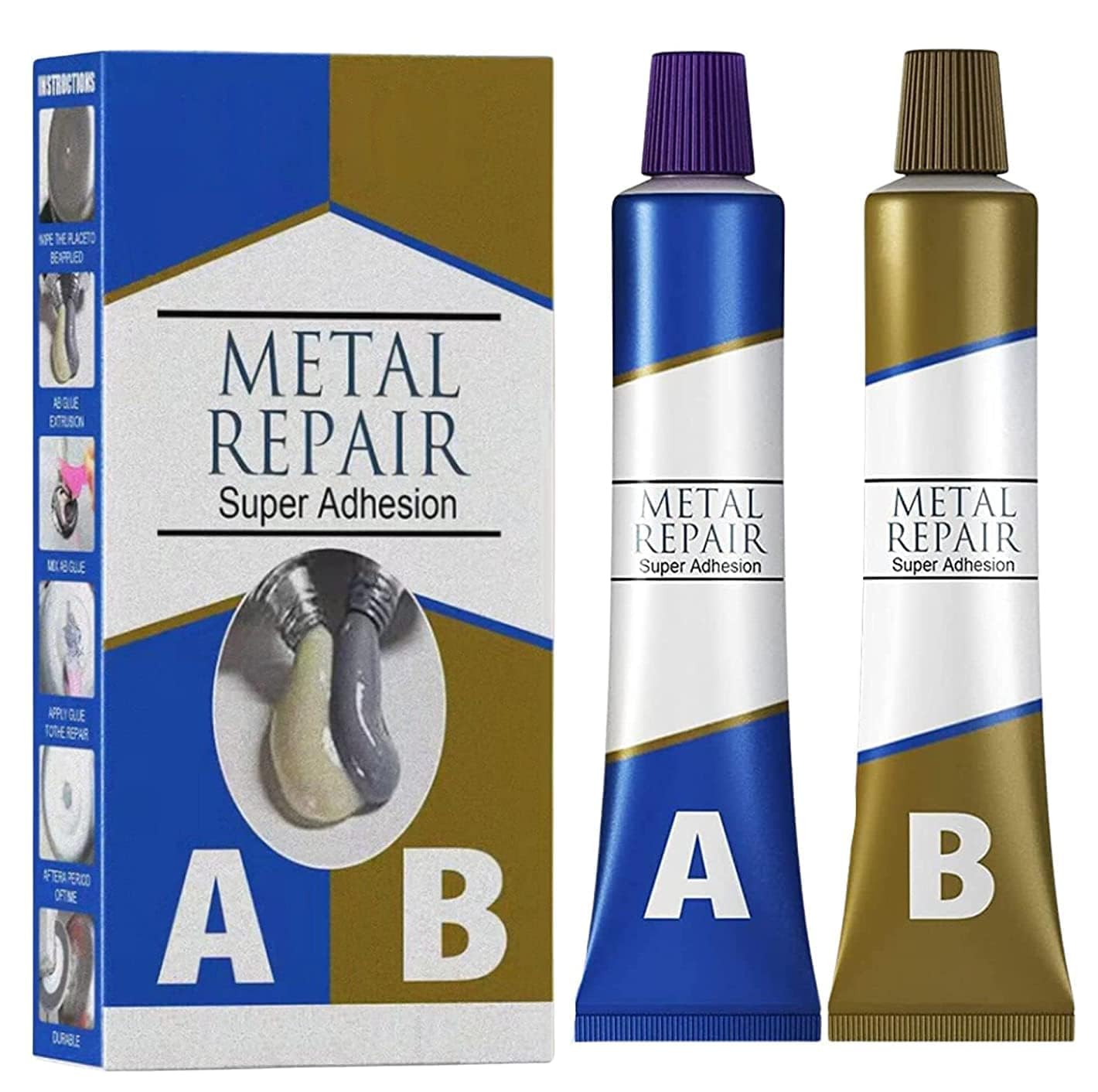 KESI ORNAMENTS Magic Metal Mending, Cold Weld Metal Repair Paste Adhesive Gel, Ab Strong Glue Universal Metal Plastic Weld Repair Glue Aluminum,Chrome,Welding Glue Grout Gap Filler Agent Waterproof (B0D8JHZYZH) Amazon Price History, Amazon Price Tracker