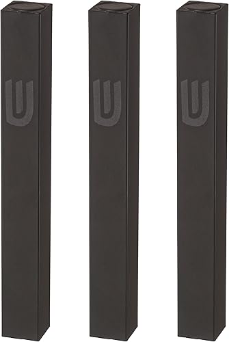 Miniatura 23 de 3 piezas de aluminio puerta Mezuzah casos: perfil especial, sin agujeros, 3-Inch 2.8 in hebreo pergamino pergamino titular cajas