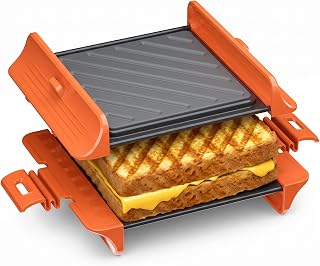 MACONEE Microwave Sandwich Maker & Panini Press, Grilled Cheese Crisper