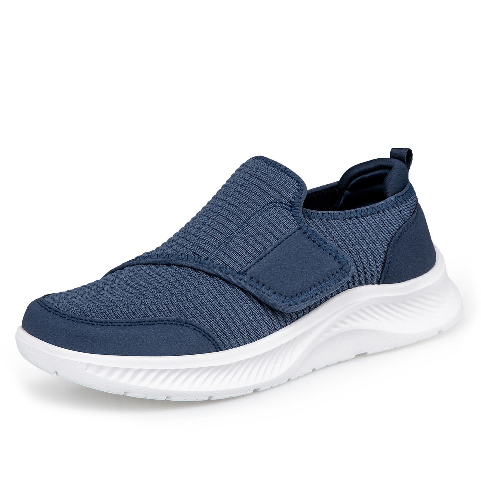 Baskets mode femme bleu taille 41 chaussures marche larges - 8