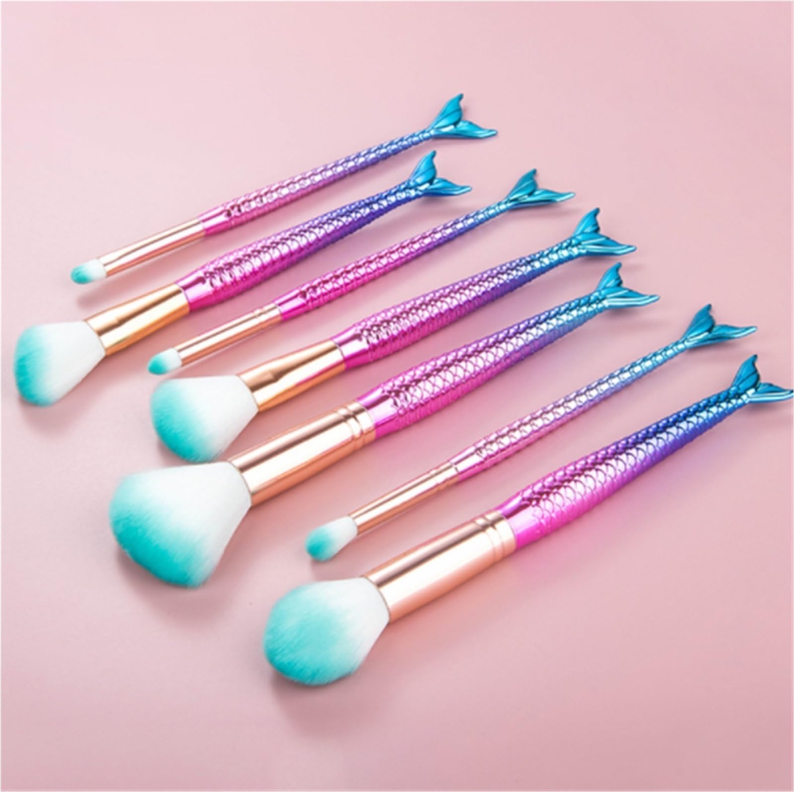 Pinsel Werkzeuge Make-up-Pinsel-Set, 7-teilig, Make-up-Pinsel, Abgewinkelter Konturenpinsel, Concealer, Lidschatten, Gesichtspinsel Gesichtsbemalung