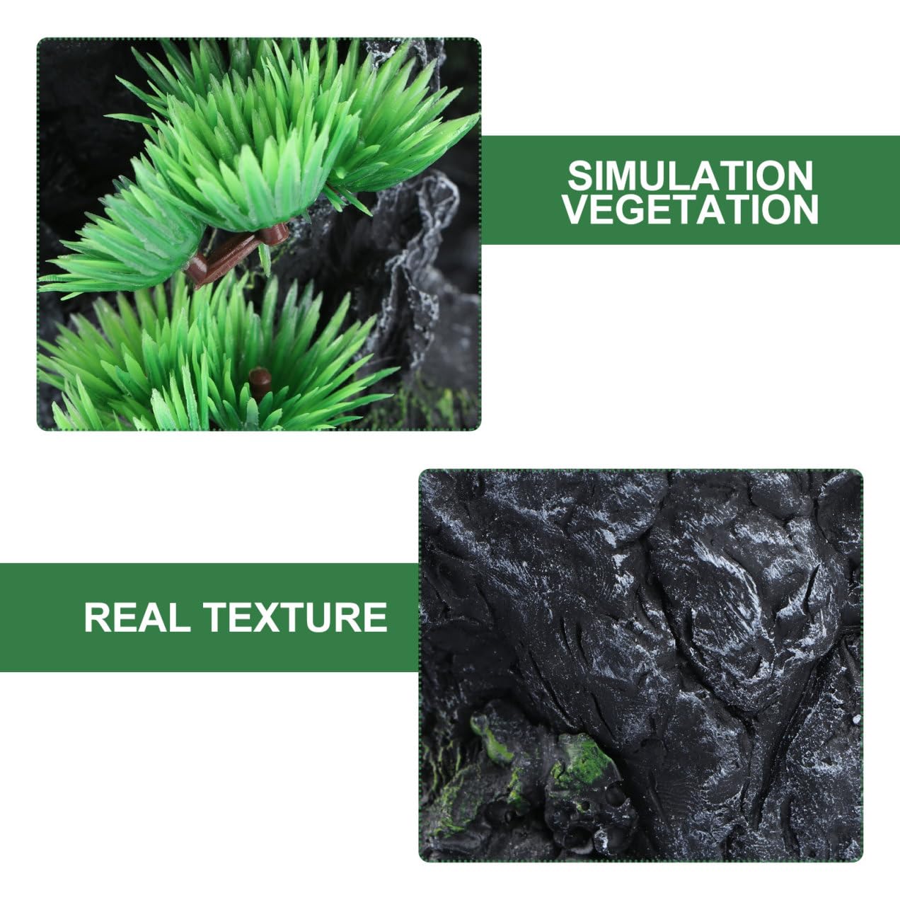 VILLCASE Décoration Aquarium Cascade De Mouvant Résine Ornement Unique pour Aquarium