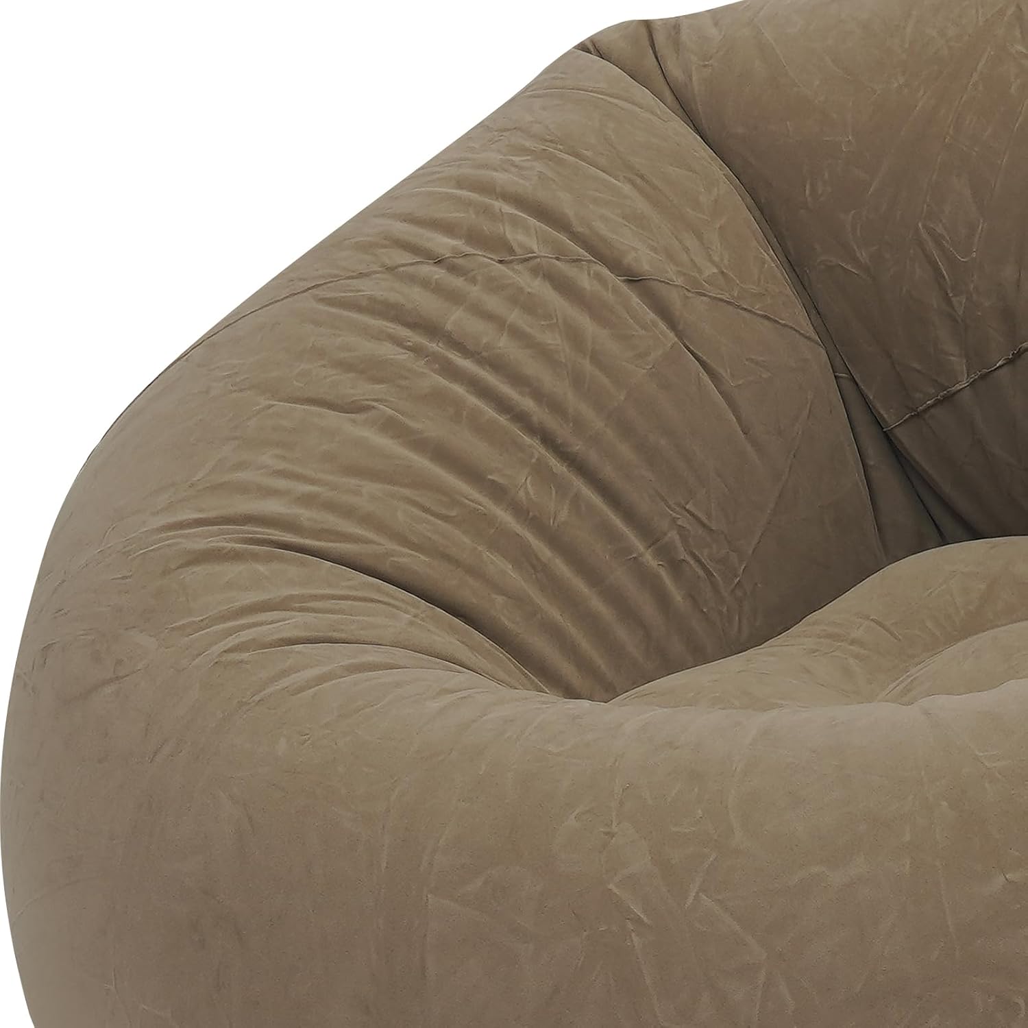 9 Pcs Inflatable Bean Bag Chairs for Adults with Foot Air Pump, Blow up Couch, Folding Portable Inflatable Couch Lazy Sofa for Outdoor Movie Night Camping (Coffee)