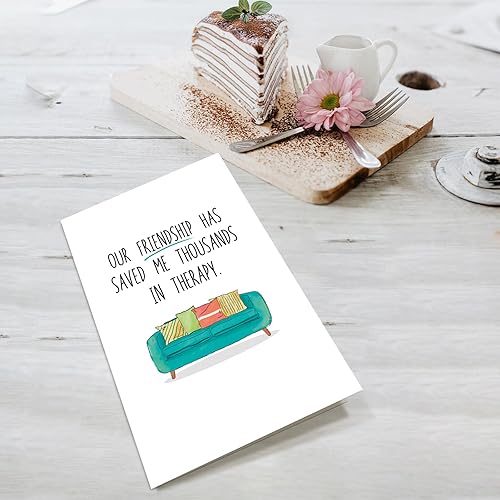 Miniatura 4 de Divertida tarjeta de amistad para él y ella, tarjeta de agradecimiento para amigos, hombres y mujeres, tarjeta de cumpleaños humorística para