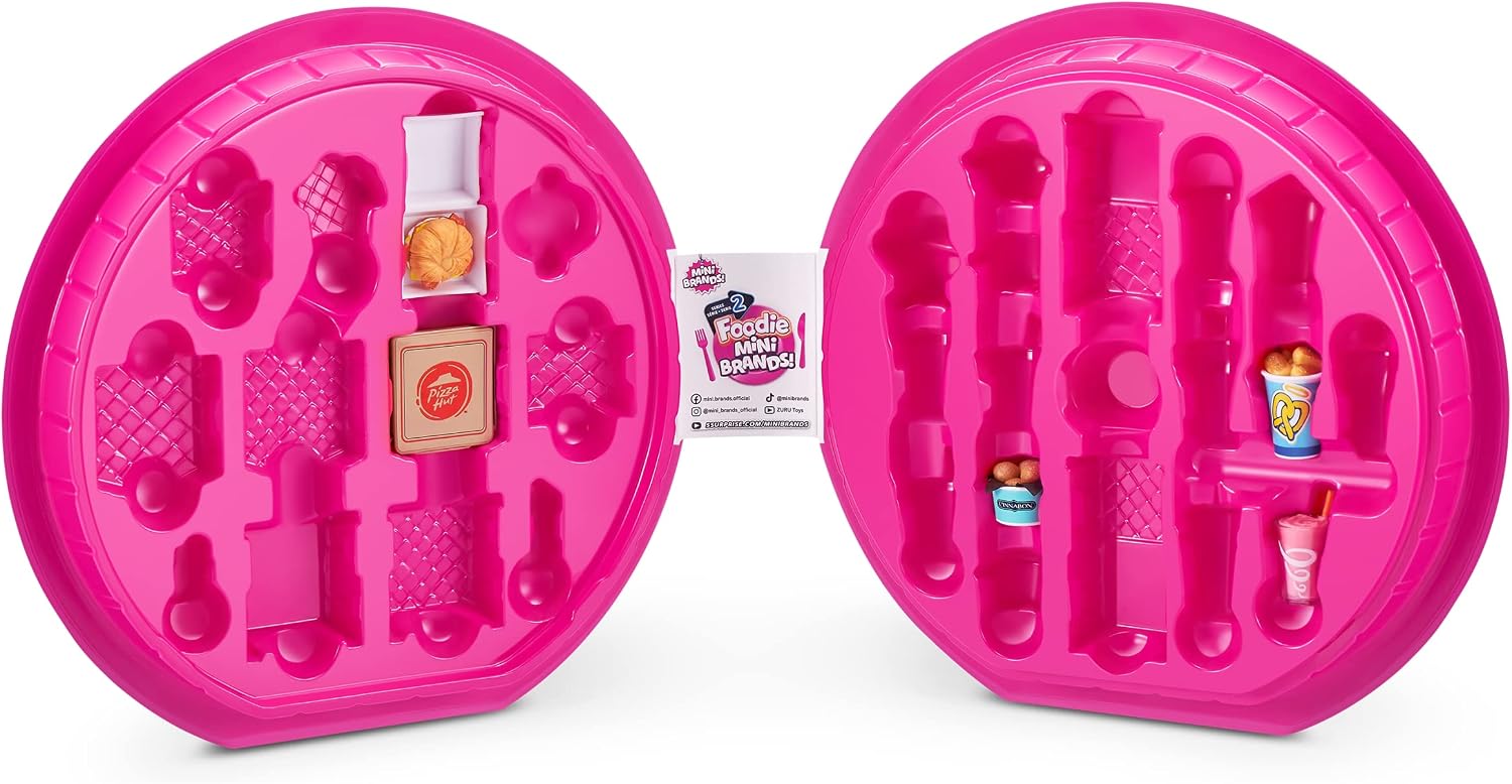 Mini Brands Foodie Series 2 Collectors Case By Zuru, Store & Display 30 minis (Includes 5 Mystery Foodie Minis) - Image 3