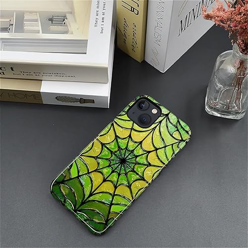Miniatura 324 de Funda para iPhone 11 Pro Funda, Diseño de Patrón de Mosaico de Vidrio en Tono Verde - Protección Dual Híbrida Silicona + PC Duro Resistente a Golpes