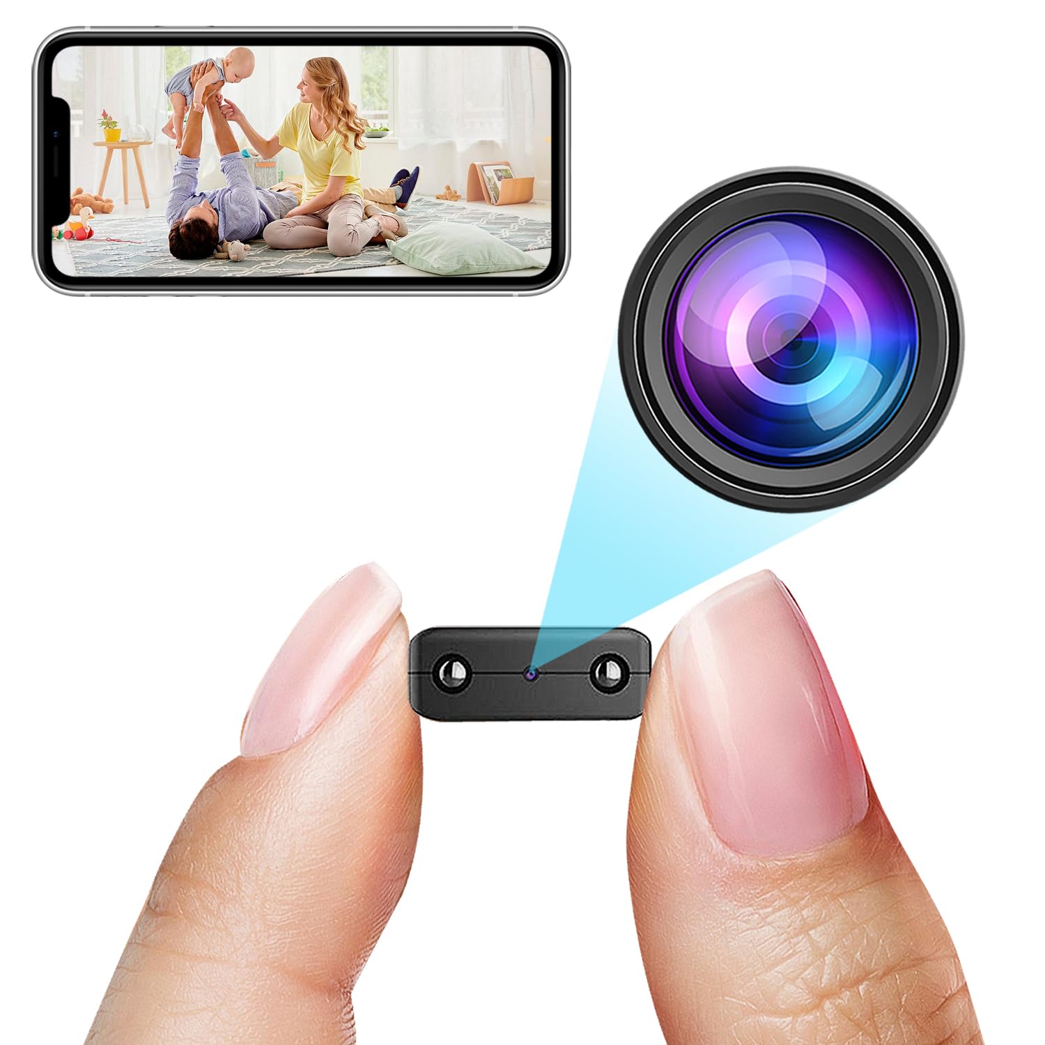 Wireles Camera Small Amazon.com : Smallest Wireless WiFi Camera,HD1080P Remote Camera,Baby ...