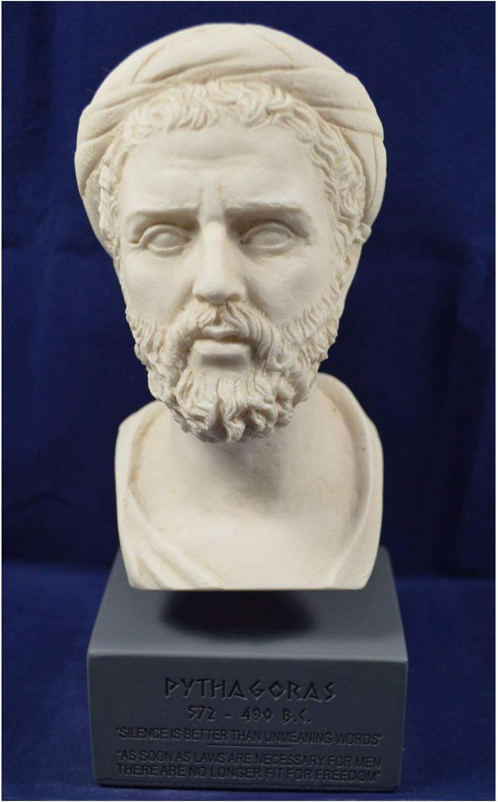 Estia Creations Pythagoras Sculpture of Samos Ancient Greek Mathematician Philosopher Museum Reproduction Bust