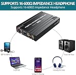 Amplificateur d'écoute 16-600 , avec Knob Boost Basse, Portable HiFi Amplificateur d'écoute, 3.5mm AUX in/Out, Type-C rechargeable, L/H Gain Switch, Contrôle de volume, pour les téléphones iPad MP3 MP4 PS4 PS5