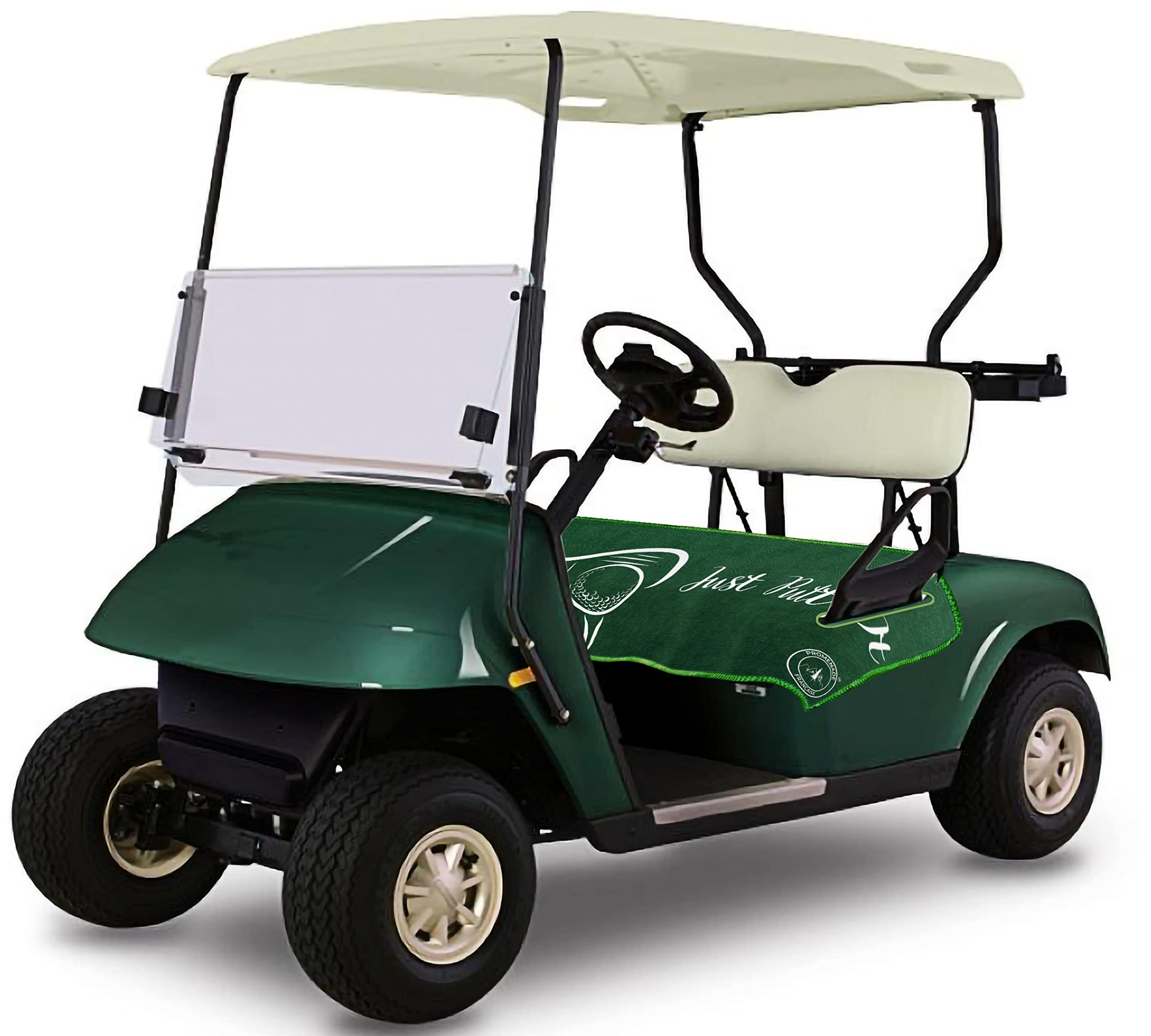 ® - Fundas de asiento de carrito de golf | Toalla de microfibra para asiento de carrito de golf para ezgo/club car/Yamaha | Manta de 2 asientos de 28 x 56 pulgadas en diseño francés único, fácil 8