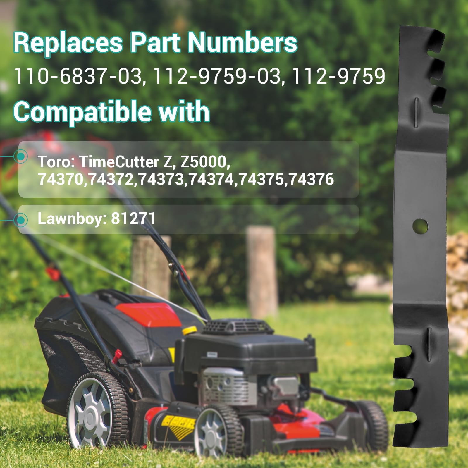 Amazon.com : 110-6837-03 Mulch Blade fits for Exmark 50' Quest 115