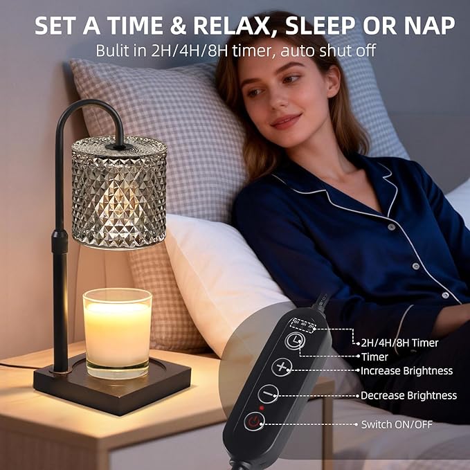 Lámpara Calentadora de Velas con Temporizador y Regulador de Altura Ajustable miniatura 4