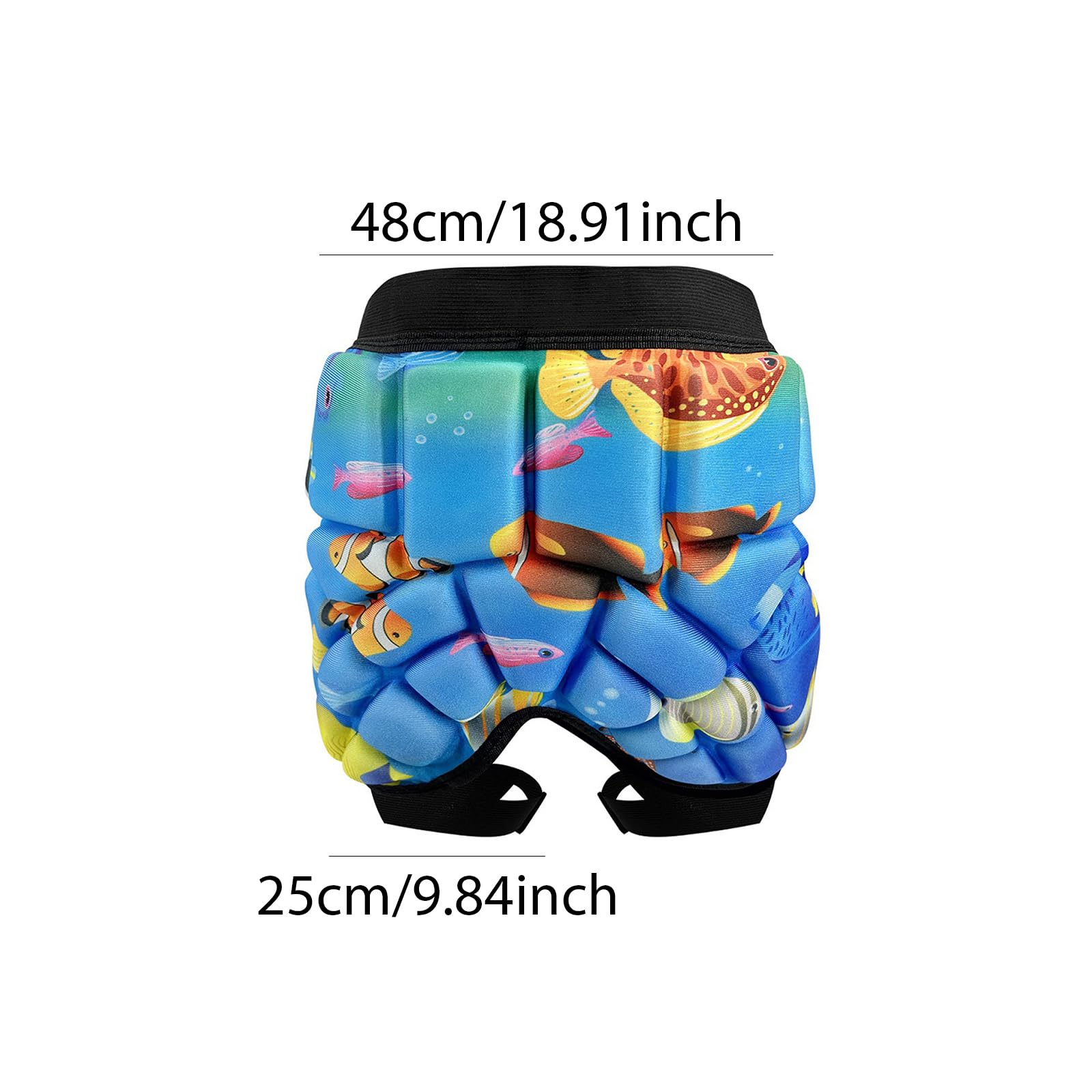 Pantaloncini imbottiti con protezione 3D | Pantaloncini imbottiti con protezione 3D EcoGleam, protezioni per fianchi, protezione addensata, pantaloncini imbottiti per